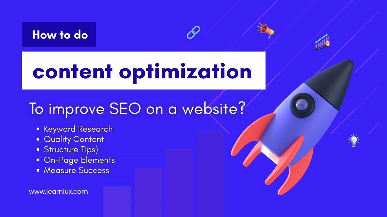 3D Illustration of a Rocket Taking Off with SEO Content Optimization Tips for Website Rankings