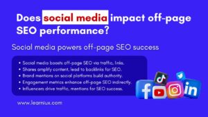 Does social media impact off-page SEO performance?