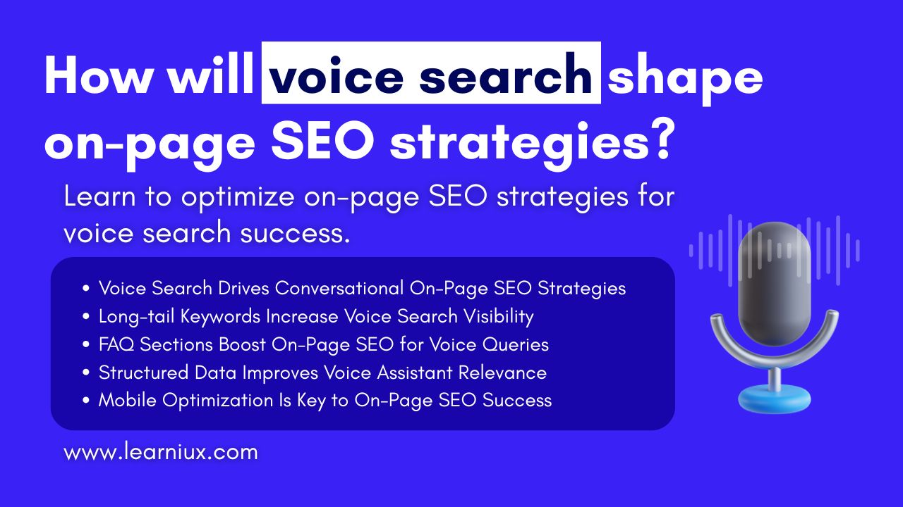 How will voice search shape on-page SEO strategies?