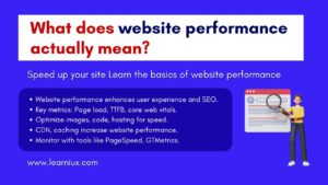 What does website performance actually mean?